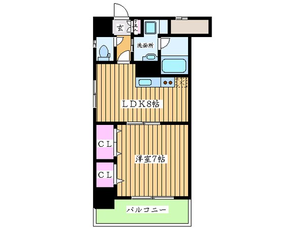 ＣＩＴＹＳＰＩＲＥ難波南の物件間取画像